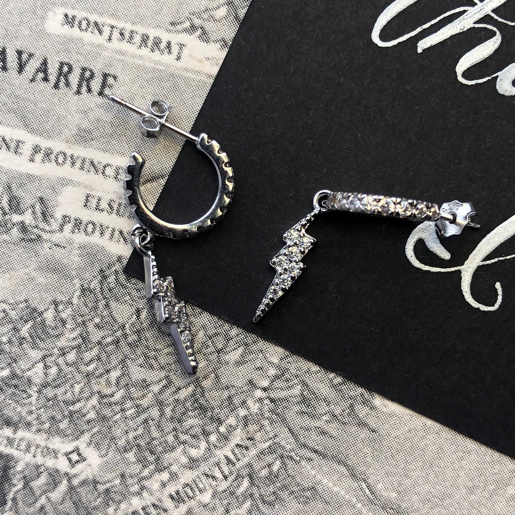 Lightning Wielder Hoop Earrings