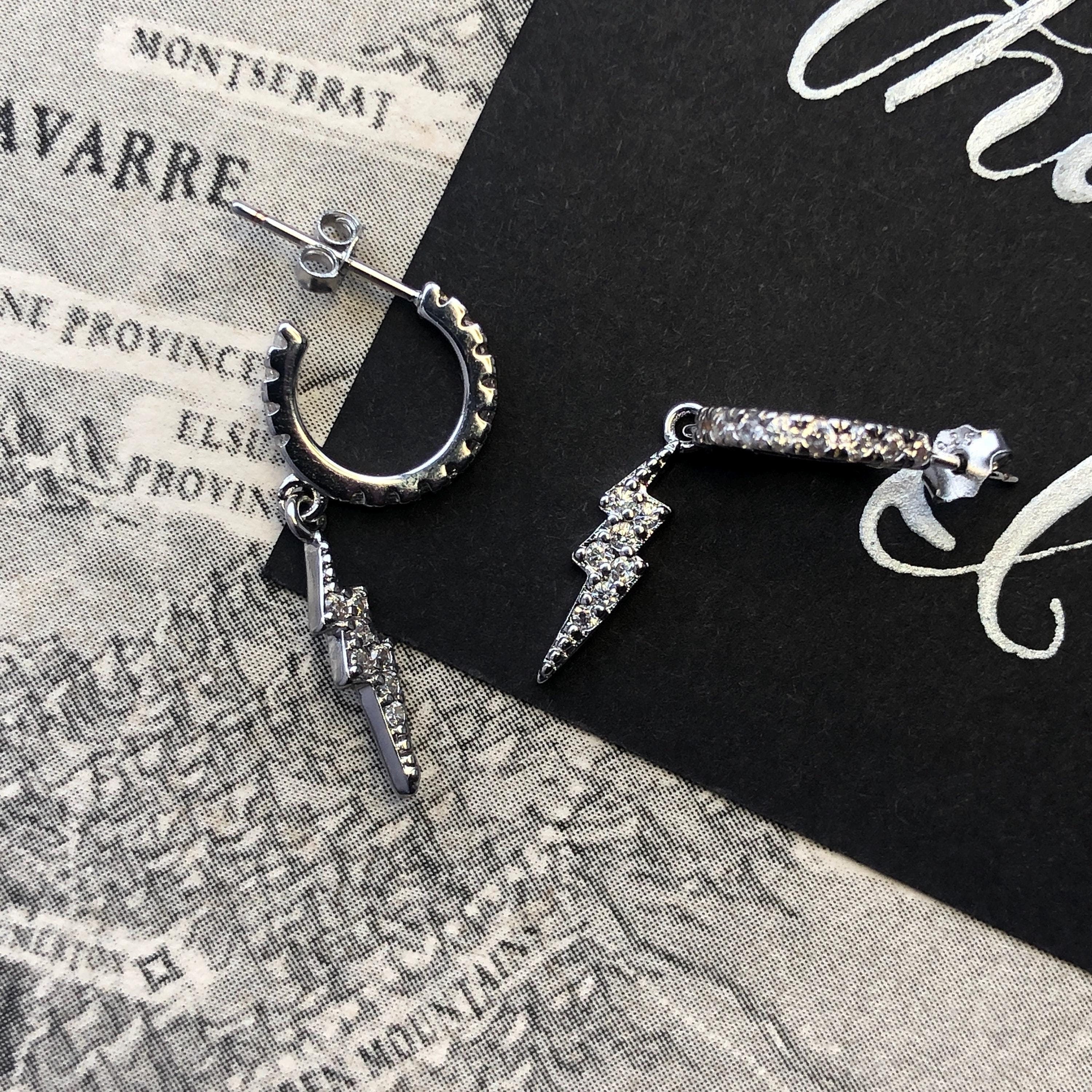 Lightning Wielder Hoop Earrings