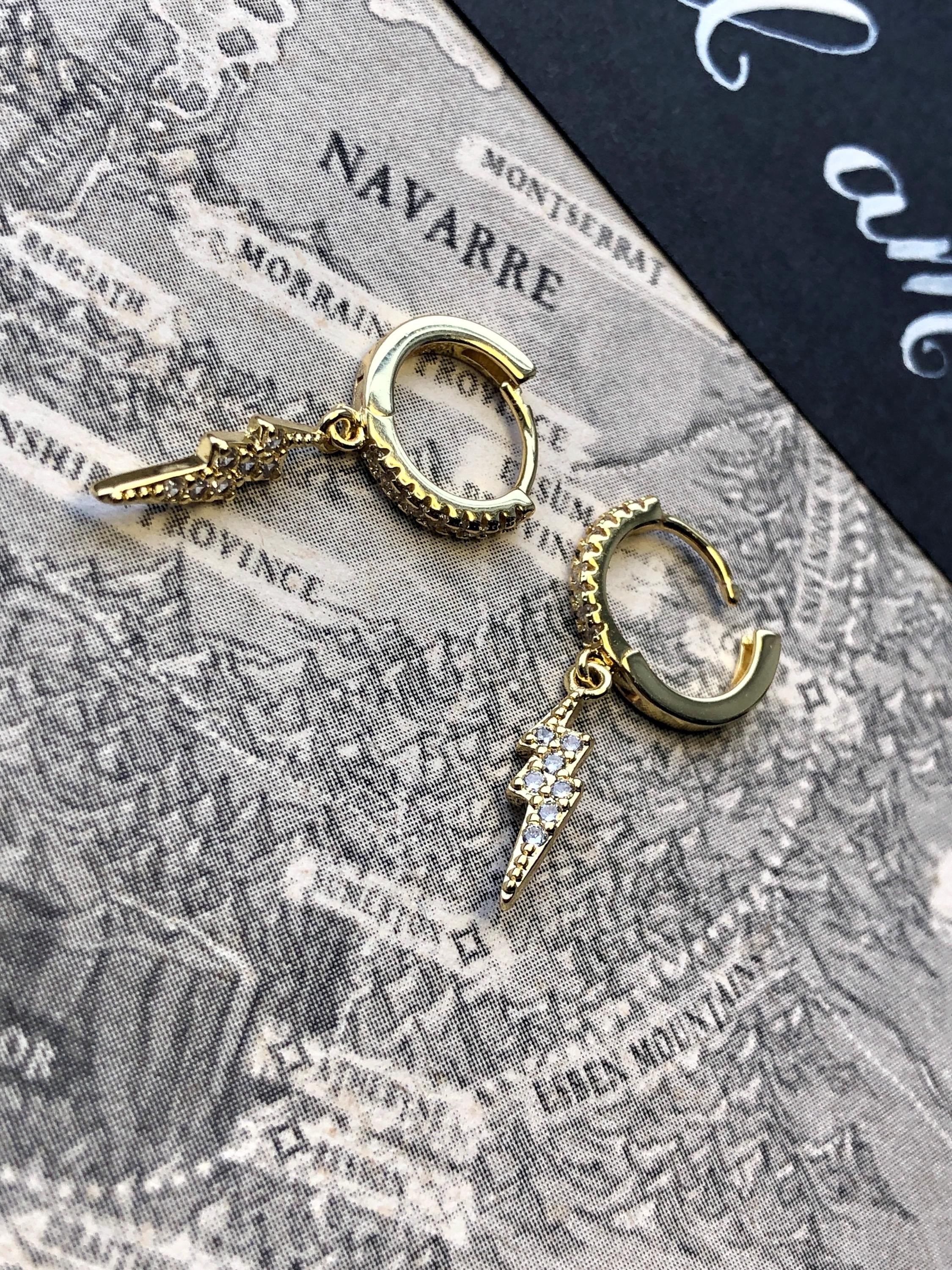 Lightning Wielder Hoop Earrings