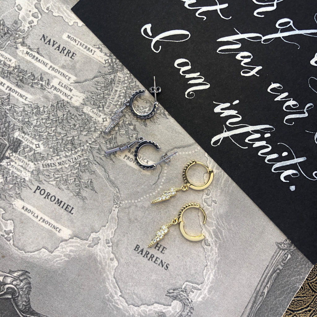 Lightning Wielder Hoop Earrings