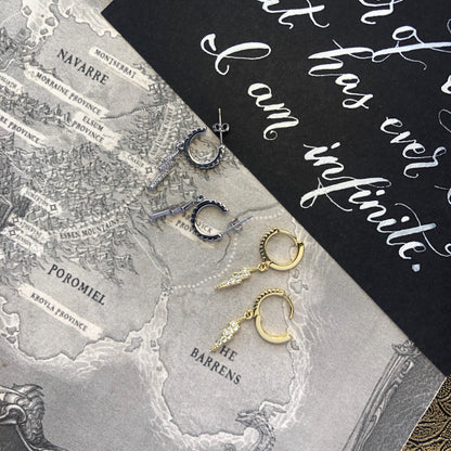 Lightning Wielder Hoop Earrings
