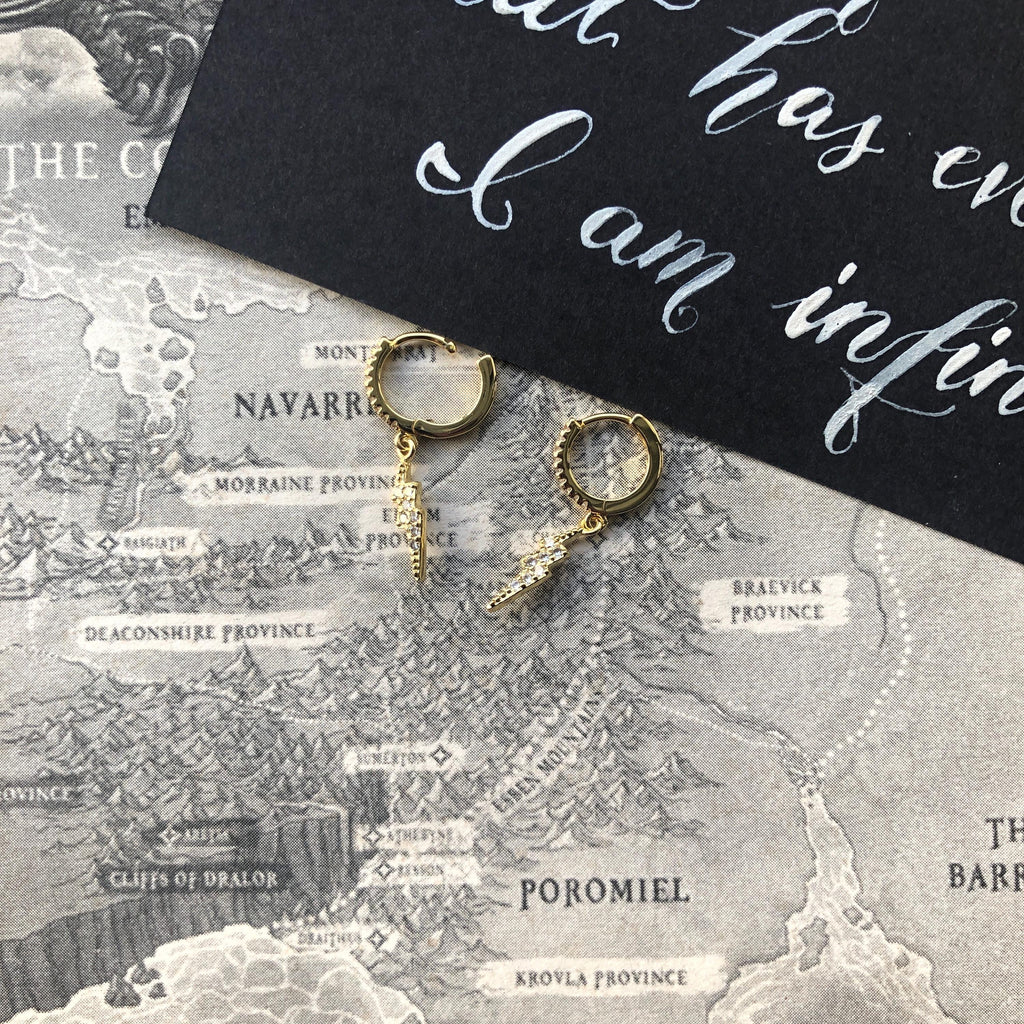 Lightning Wielder Hoop Earrings