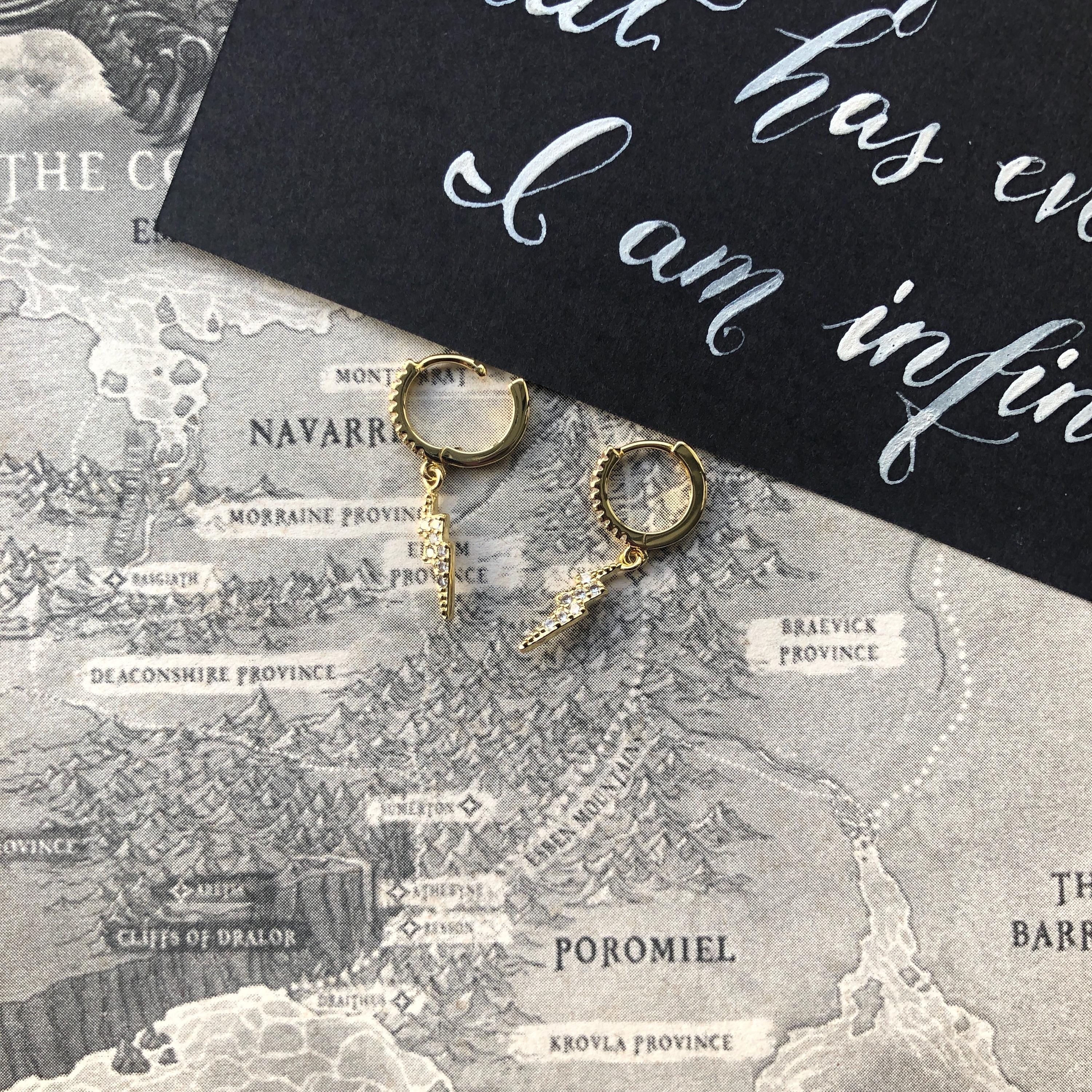 Lightning Wielder Hoop Earrings