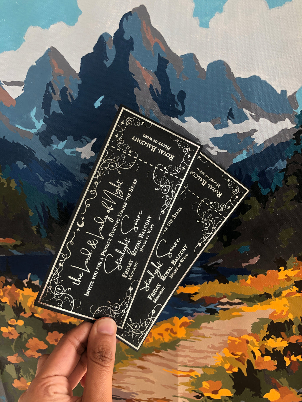 Starlight Soiree Ticket Bookmark