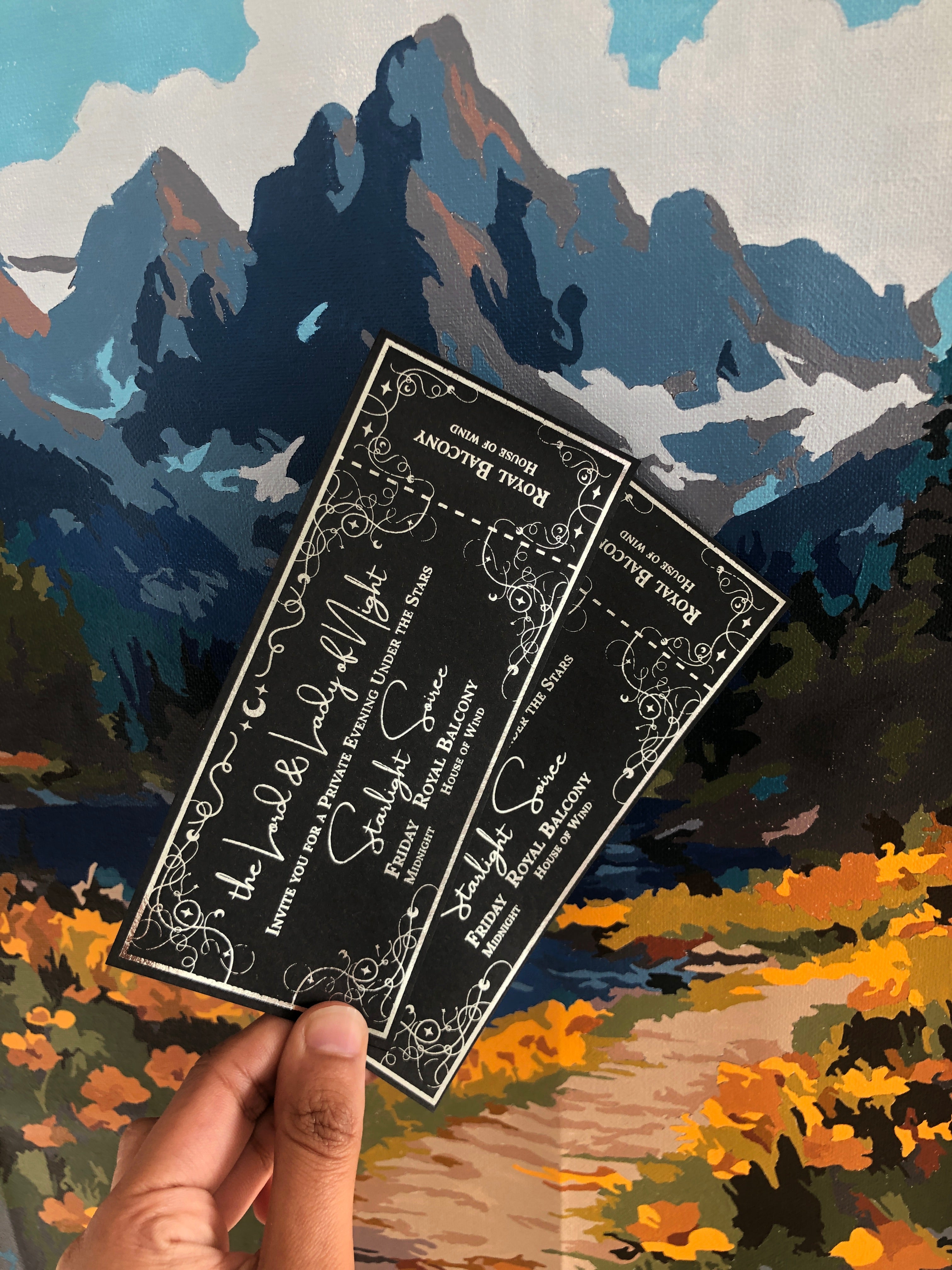Starlight Soiree Ticket Bookmark