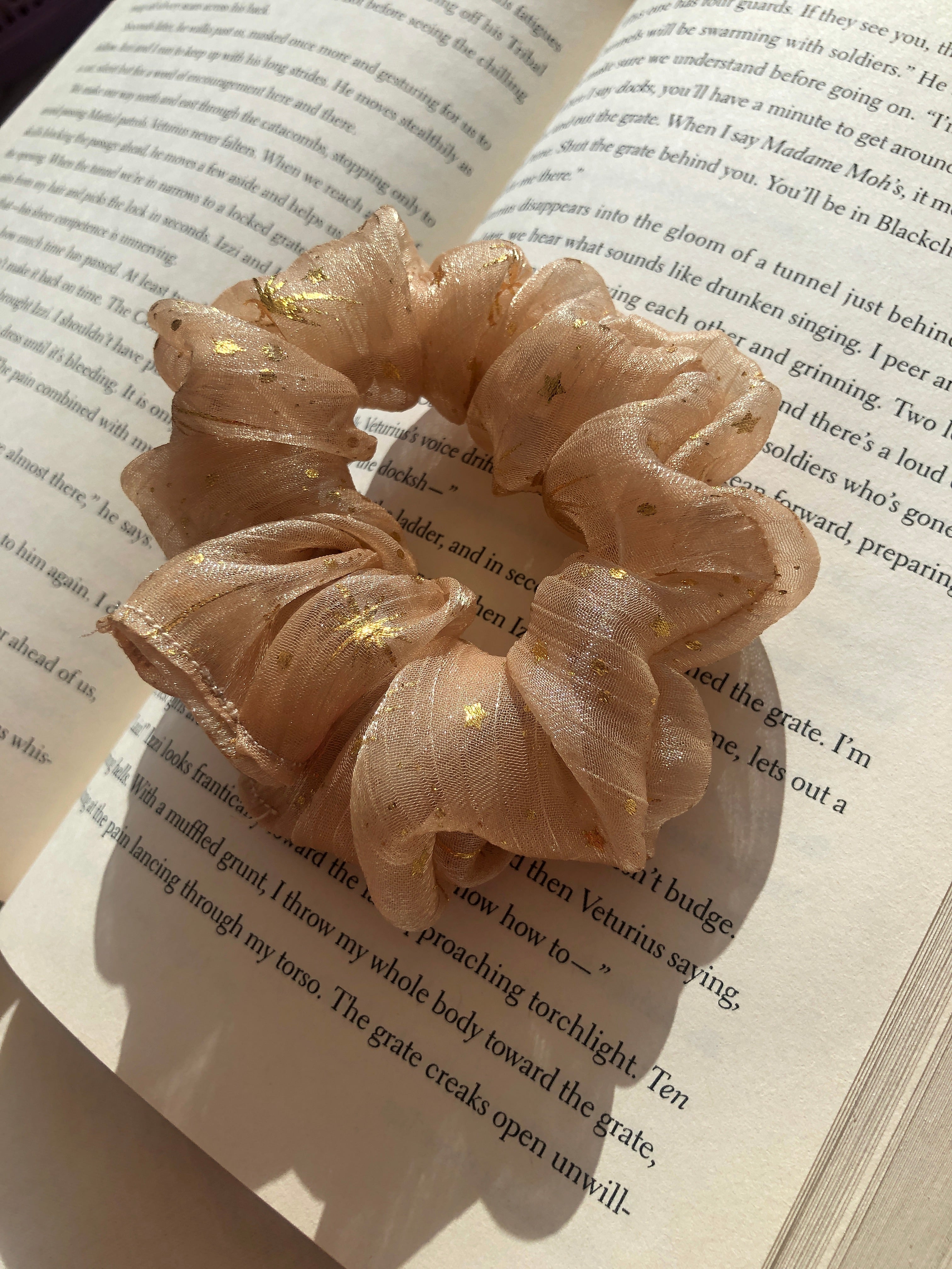 Golden Glow Scrunchie