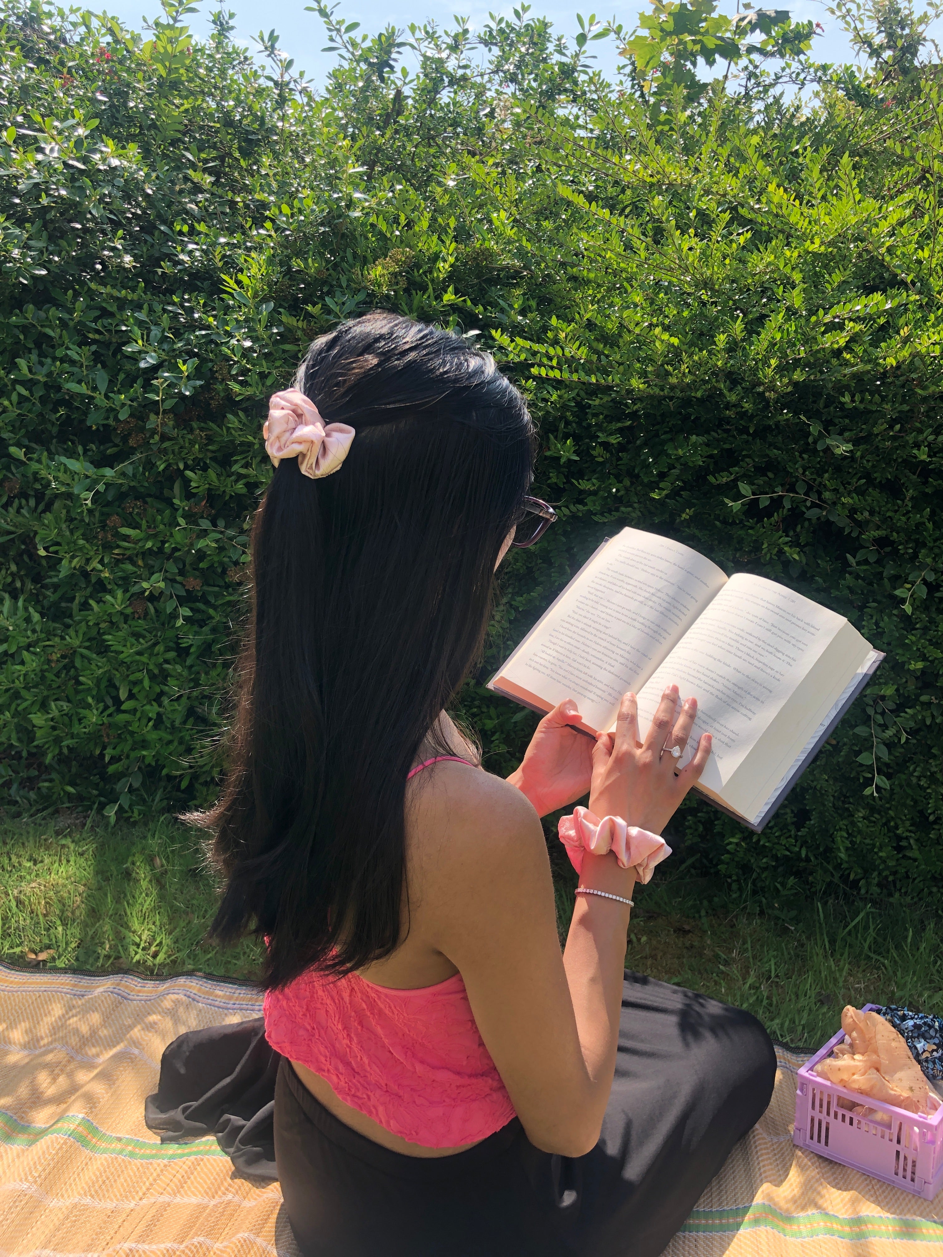 Blushing Petals Scrunchie