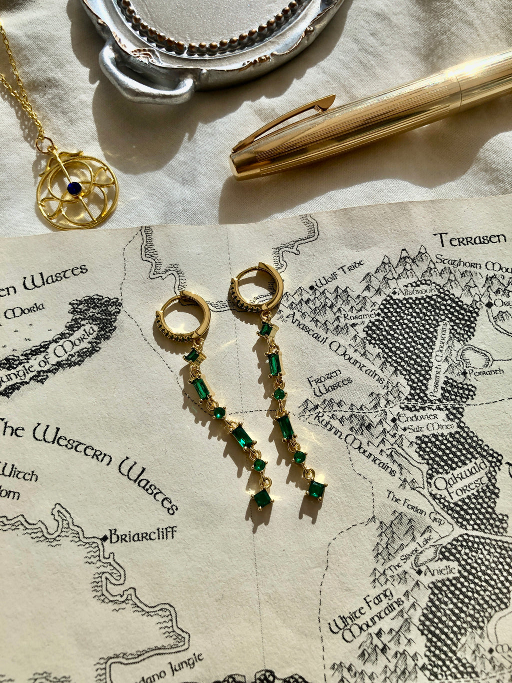 Rolfe's Emeralds Earrings