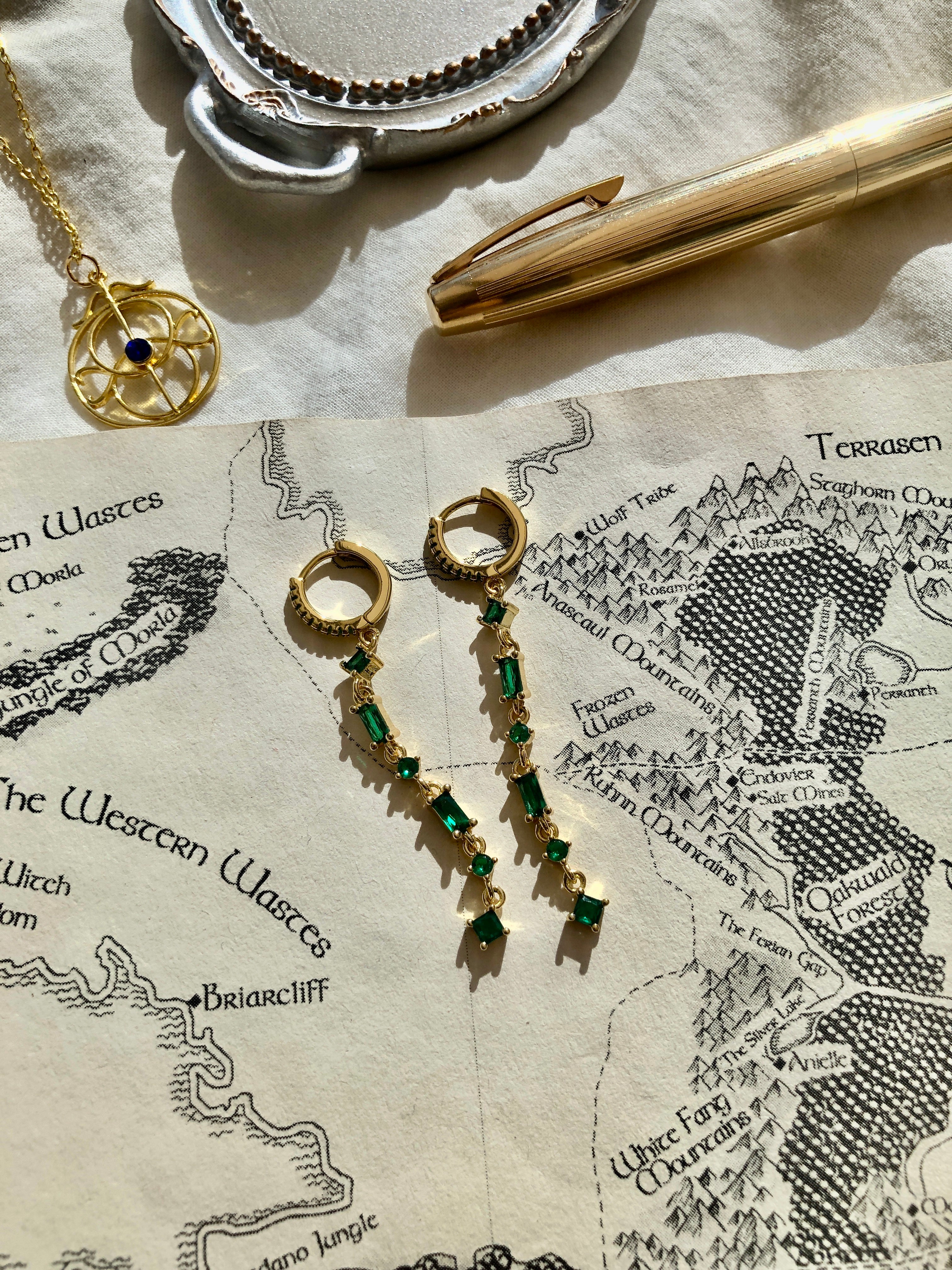 Rolfe's Emeralds Earrings