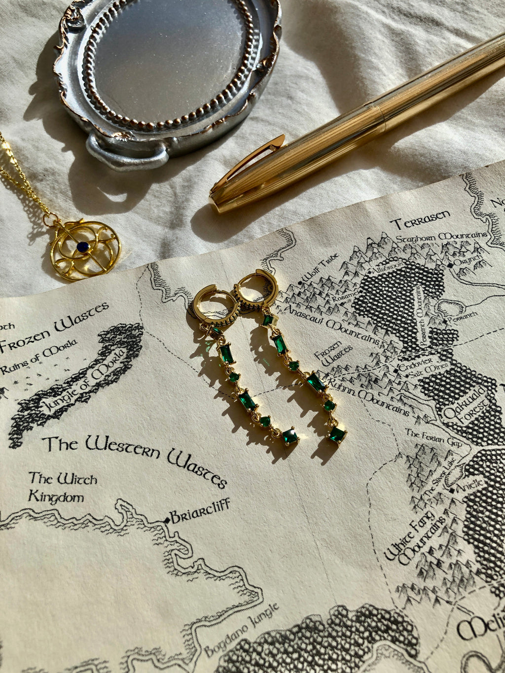 Rolfe's Emeralds Earrings