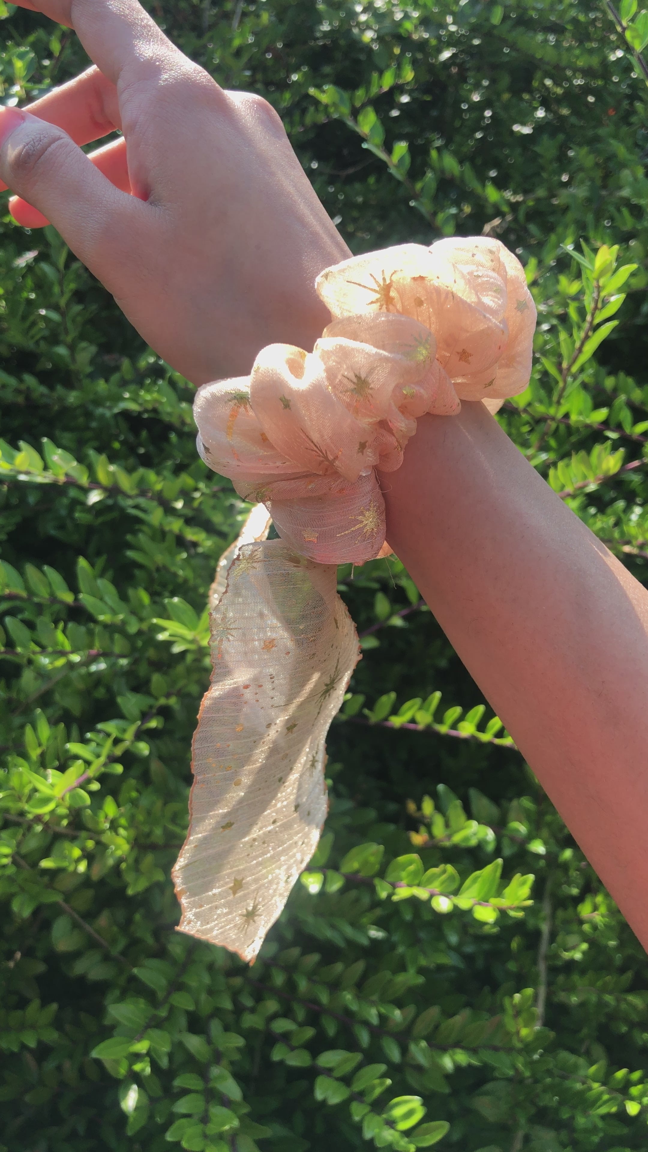 Golden Glow Scrunchie