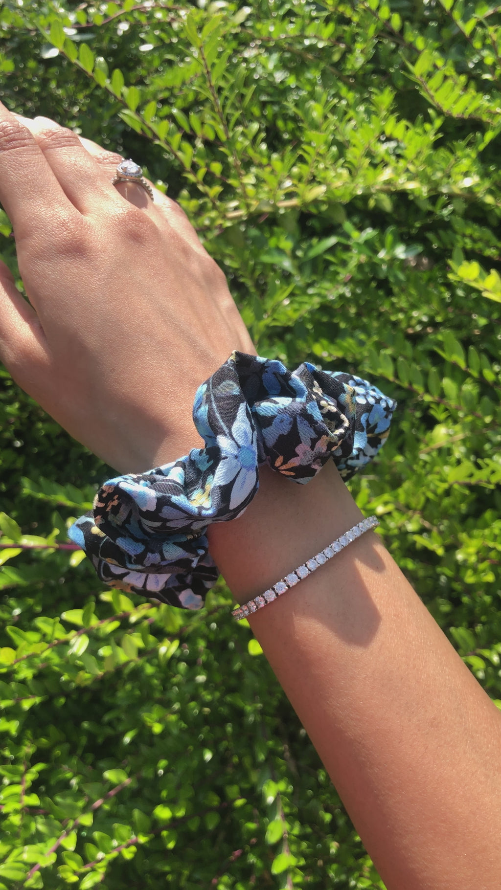 Night Garden Scrunchie